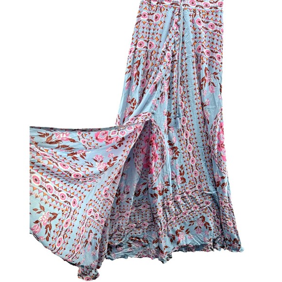 Spell & The Gypsy Collective Pandora Aquarium Maxi Dress Size XS Blue Pink Print - Picture 7 of 16